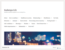 Tablet Screenshot of kadampalife.org